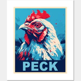 Pun Chicken Gifts Men Kids Women Meme Funny Chicken Posters and Art